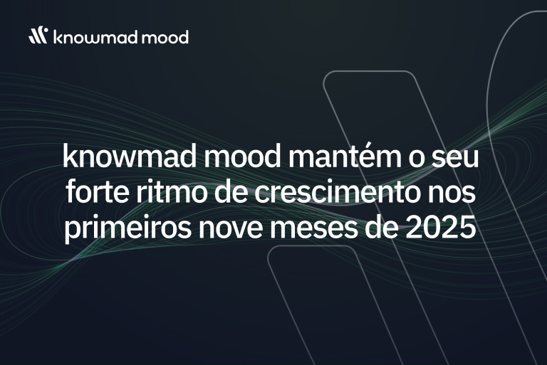 knowmad mood mantém o seu forte ritmo de crescimento nos primeirso nove meses de 2025